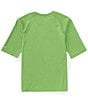 Color:Action Green - Image 2 - Big Boys 8-20 Short Sleeve Hydroguard Rashguard T-Shirt