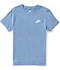 Nike Big Boys Short-Sleeve Embroidered-Logo T-Shirt - Image 1