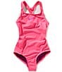 Nike Big Girls Essent Racerback One-Piece Swimsuit, Color:Hyper Pink - Image 1