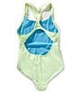 Nike Big Girls Essent Racerback One-Piece Swimsuit, Color:Barely Volt - Image 2