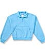 Nike Big Girls Sportswear Studio Fleece Oversized Quarter Zip Sweatshirt - Image 3