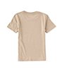Color:Khaki - Image 2 - Little Boys 2T-7 Short Sleeve Brandmark Square Basic T-Shirt
