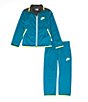 Color:Bright Spruce - Image 1 - Little Boys 2T-7 Illuminate Tricot Jacket & Jogger Pants 2-Piece Set