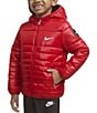 Nike Little Boys Long Sleeve Quilted Fill Ski Jacket, Color:Universe Red - Image 1
