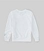 Color:White - Image 2 - Little Boys 2T-7 Long Sleeve Sportswear #double;Art Of Play#double; French Terry Crew T-Shirt