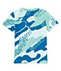 Color:Mineral - Image 2 - Little Boys 2T-7 Short Sleeve Club Seasonal Camo Basic T-Shirt