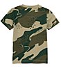 Color:Neutral - Image 2 - Little Boys 2T-7 Short Sleeve Club Seasonal Camo Basic T-Shirt