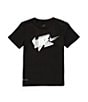 Color:Black - Image 1 - Little Boys 2T-7 Short Sleeve Dri-Fit Graphic T-Shirt