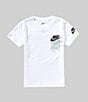 Nike Little Boys Short Sleeve Multi Just Do It Graphic T-Shirt, Color:White - Image 2