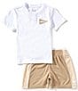 Nike Little Boys 2T-7 Short-Sleeve Nike Flag Graphic Jersey T-Shirt & Mesh Shorts Set