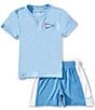 Nike Little Boys 2T-7 Short-Sleeve Nike Flag Graphic Jersey T-Shirt & Mesh Shorts Set