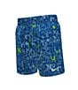 Color:Game Royal - Image 1 - Little Boys 4-7 Printed Blender 5#double; Inseam Volley Swim Trunk