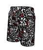 Color:Black - Image 2 - Little Boys 4-7 Printed Blender 5#double; Inseam Volley Swim Trunk