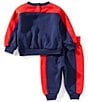 Nike Baby Boys Long Sleeve Game Day Essentials Sweatshirt & Joggers Set, Color:Midnight - Image 2