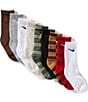 Nike Little Boys Performance Crew Socks Holiday 9-Pack, Color:White - Image 1