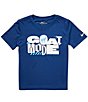 Nike Little Boys Short Sleeve Dri-Fit Goat Mode Graphic Tee - Image 2