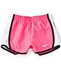 Color:Hyper Pink - Image 1 - Little Girls 2T-6X Nike Tempo Shorts