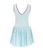 Color:Glacier Blue - Image 2 - Little Girls 2T-6X Prep In Your Step Sleeveless Romper