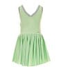 Color:Vapor Green - Image 2 - Little Girls 2T-6X Prep In Your Step Sleeveless Romper
