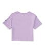 Color:Lilac Bloom - Image 2 - Little Girls 2T-6X Short Sleeve Crew Neck Love Is The Pair T-Shirt