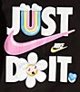 Nike Little Girls Short Sleeve Just Believe Scooter Set, Color:Playful Pink - Image 2