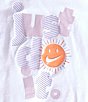 Nike Little Girls Sleeveless Sunny Swoosh JDI Tank & Shorts Set, Color:Hydrangea - Image 2