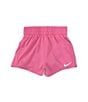 Color:Playful Pink - Image 1 - Little Girls 2T-6X Sonora Dri-Fit Shorts