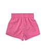 Color:Playful Pink - Image 2 - Little Girls 2T-6X Sonora Dri-Fit Shorts