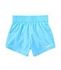 Color:Aquarius Blue - Image 1 - Little Girls 2T-6X Sonora Dri-Fit Shorts
