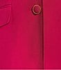 Color:Azalea - Image 3 - Crepe Notch Lapel Collar Long Sleeve Button Front Jacket Pant Set