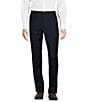 Ted Baker London No Ordinary Joe by Ted Baker Modern Fit Flat Front Solid Dress Pants, Color:Navy - Image 1