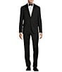 Ted Baker London No Ordinary Joe by Ted Baker Modern Fit Flat Front Solid Pattern 2-Piece Suit, Color:Black - Image 1