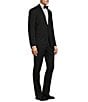 Ted Baker London No Ordinary Joe by Ted Baker Modern Fit Flat Front Solid Pattern 2-Piece Suit, Color:Black - Image 3