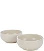 Color:Cream - Image 1 - Aria Glazed Cereal Bowls, Set of 2