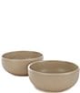 Color:Taupe - Image 1 - Aria Glazed Cereal Bowls, Set of 2