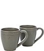 Color:Slate - Image 1 - Aria Glazed Coffee Mugs, Set of 2