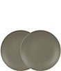Color:Slate - Image 1 - Aria Glazed Coupe Dinner Plates, Set of 2