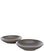 Color:Slate - Image 1 - Aria Glazed Coupe Soup Plates, Set of 2