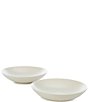 Color:Cream - Image 1 - Aria Glazed Coupe Soup Plates, Set of 2