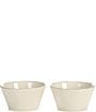 Color:Sandd - Image 1 - Astoria Collection Glazed Stoneware Fruit Bowls, Set of 2