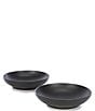 Color:Black - Image 1 - Astoria Glazed Dinner Bowls, Set of 2