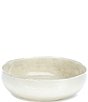 Color:Cream - Image 1 - Aurora Collection Glazed Round Serve Bowl