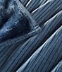 Noble Excellence Warm Shop Collection Bella Striped Chenille Reversible Throw Blanket, Color:China Blue - Image 2