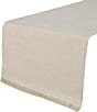 Southern Living Classic Fringe Table Runner, 70#double;, Color:Natural - Image 1
