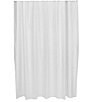 Color:White - Image 1 - Embossed Fabric Shower Curtain Liner