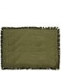 Southern Living Fringe Placemats, Set of 2, Color:Olive - Image 1