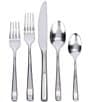 Color:Silver - Image 1 - Luna 20-Piece Stainless Steel Flatware Set