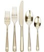 Color:Gold - Image 1 - Luna 20-Piece Stainless Steel Flatware Set