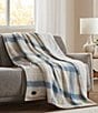 Noble Excellence Mohair Plaid Electric Heated Throw Blanket - Image 1