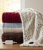 Noble Excellence Mohair Plaid Electric Heated Throw Blanket - Image 3